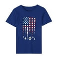 thumbnail image 6 of Vetsdori Summer T Shirts for Women American Flag Independence Day Pullover July 4th Red White and Blue Short Sleeve Casual , Crew Neck Graphic Juniors Tops Red White and Blue, 6 of 6