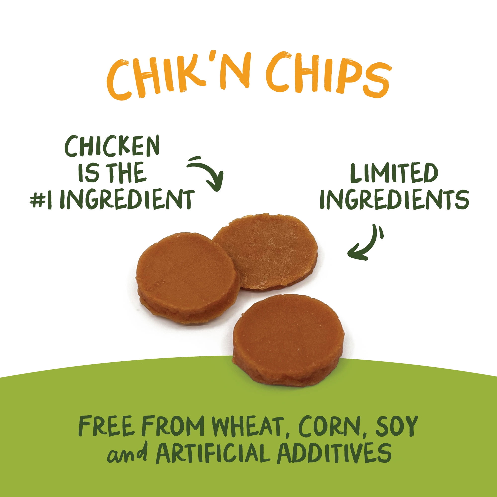 Pet 'n Shape Chik 'n Chips: All-Natural, Grain-Free Chicken Jerky Training Dog Treats, High-Protein, No Corn, Wheat, or Soy, 16 oz