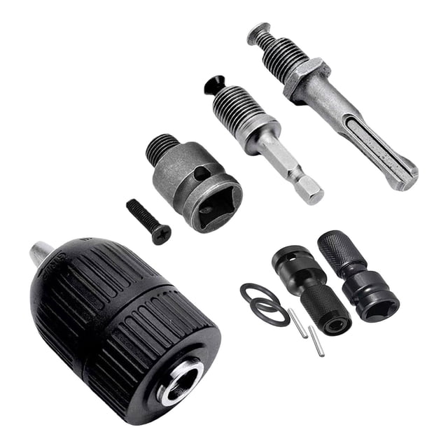 Vástago hexagonal de 1/4 ", 10 piezas, 1/2-20 UNF, montaje automático, cambio rápido, herramienta de conversión de controlador de impacto de conexión Zulema Convertidor de mandril