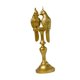 thumbnail image 3 of Estatua de pájaro con adorno de loro para pareja, coleccionable, regalo único, escultura decorativa oro 85x85x28cm, 3 of 9