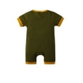 thumbnail image 3 of ITFABS Baby?s Short Sleeve Contrast Color Round Neck Single-breasted Romper, 3 of 6