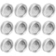 thumbnail image 3 of Tapas para tarros de boca regular, redondas, de 70 mm, con división, para enlatar especias y miel (XH00177, plateadas), 3 of 14
