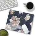 thumbnail image 3 of Square Floral Waterproof Premium-Textured Mouse Pad - Non-Slip Rubber Base, Ideal for Laptop PC Office, Beautiful Flower Design, 3 of 6
