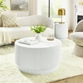 thumbnail image 4 of H-Barrel Coffee Table, Simple Design Coffee Table for Indoor & Outdoor Use, Durable Cocktail Table, Ideal for Living Room, Bedroom, Garden, 4 of 7