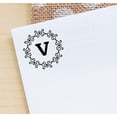 thumbnail image 4 of Printtoo Alphabet V Monogram Octagon Celtic Swirl Frame Self Inking Rubber Stamp Office Stationary, 4 of 7