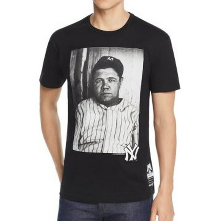 Mitchell & Ness BLACK Yankees Babe Ruth Graphic Tee, US Large 