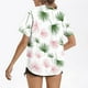 thumbnail image 3 of Pantalones Cortos para Mujeres Sexy, Casual Estampado Cómodo Manga Corta Botón Top Blusa para el Verano Y Diario, 3 of 5