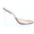thumbnail image 5 of Top Moda Womens Transparent Lucite Double Strap Fashion Dress Sandals, 5 of 7