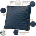 thumbnail image 3 of Classic Accessories Montlake FadeSafe Patio Chair/Loveseat Back Quilted Cushion, 25 x 22 x 4 Inch, Navy, 3 of 10