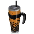 thumbnail image 2 of 40oz Tumbler,Halloween Bat Silhouette Pattern Insulated Tumblers with Removable Handle,Stainless Steel Double Vacuum Coffee Tumbler Cup with Straw for Home,Office,Travel,Party, 2 of 5