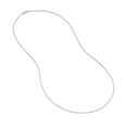 thumbnail image 2 of 14K White Gold Women's 22" 1.20mm Box Chain Necklace with 086 Gauge and Lobster Lock Quality Tag, 2 of 4