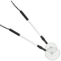 LEORX 2Pcs Portable Sand Sifter with Sturdy Shovel and Adjustable Rod for Beach Use