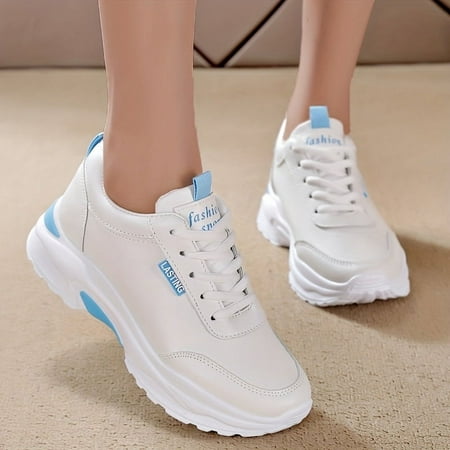 

YANGCYY Stylish and Trendy Outdoor Faux Leather Sneakers with Comfortable Non Slip Soles for Walking and Sports Activities