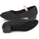 thumbnail image 3 of Prendas de baile con suela dividida suave para practicar, talla 38, zapatos de ballet negros para niñas y niños adultos, 3 of 8