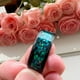 thumbnail image 3 of Anillos de carburo de tungsteno martillado para hombres y mujeres, bandas de boda, incrustaciones de ópalo triturado de galaxia, acabado cepillado, ajuste cómodo, 8mm, 3 of 4