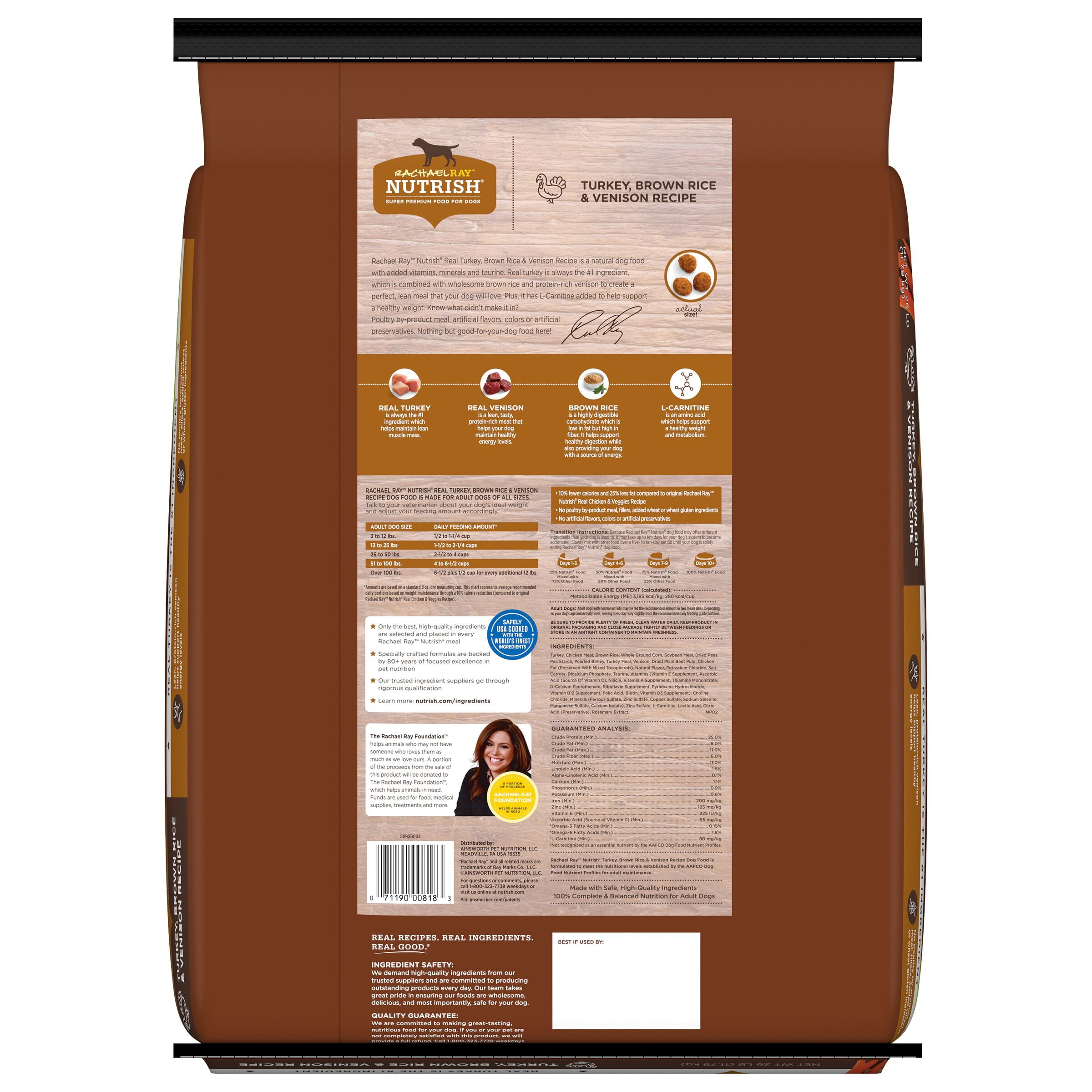 rachael ray turkey and venison dog food