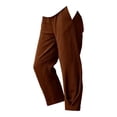 thumbnail image 2 of Women's Pants Fashion Casual Pants For Women Cotton And Linen Casual Loose Solid Color Elastic Waist Pocket Straight Leg Pants, 2 of 4