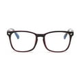 thumbnail image 3 of 2 gafas lisas con montura negra, estilo retro simple y transparente para hombres, mujeres y hombres. 2 piezas, 3 of 3
