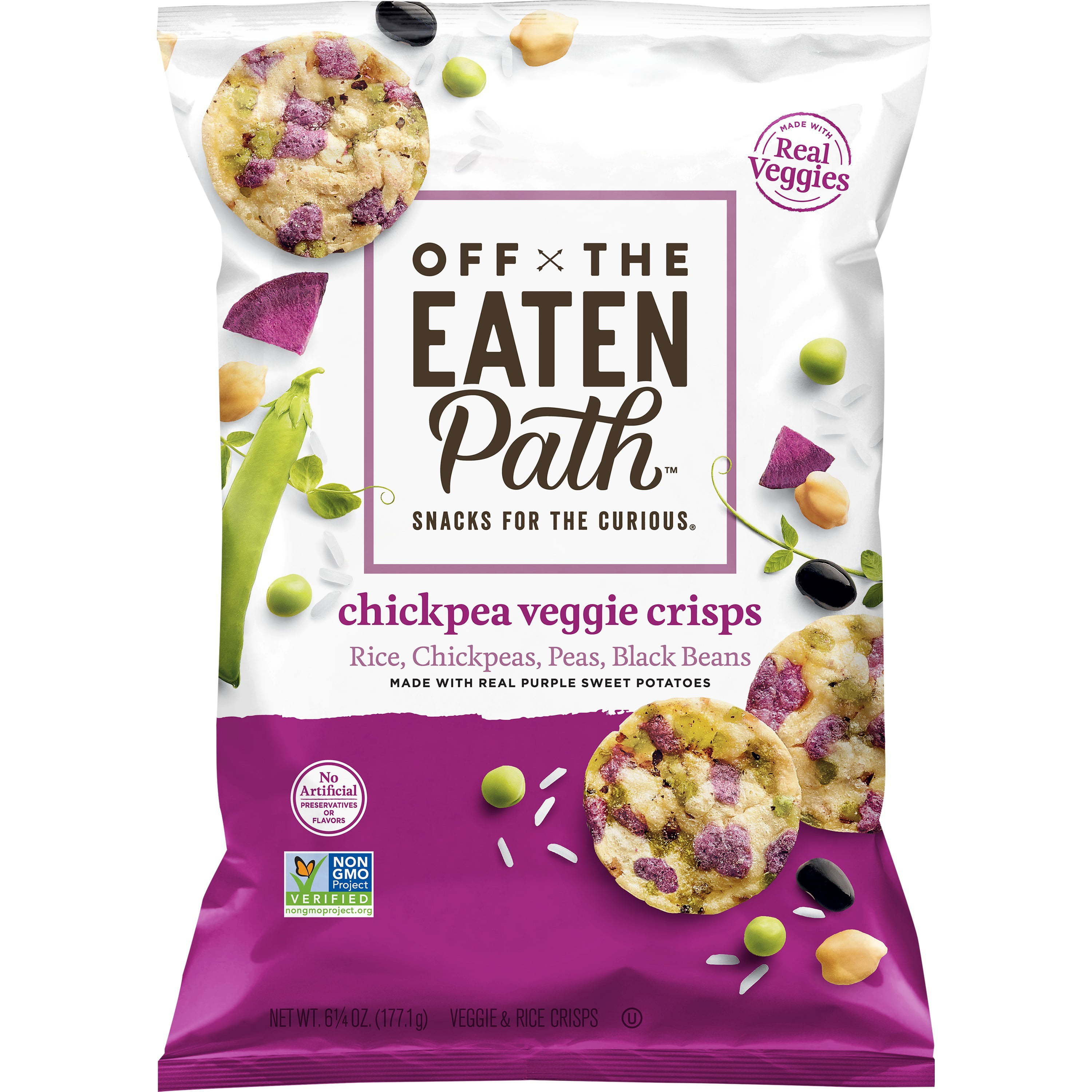Off The Eaten Path, Chickpea Veggie Crisps, 6.25 oz bag - Walmart.com