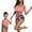 Pink, variant on Mommy and Me Swimwear 2 Pieces Bikini Set Family Matching Swimsuit High Waisted Bikini Set Girls Swimwear
