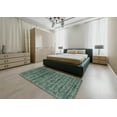 thumbnail image 4 of Ahgly Company Indoor Rectangle Contemporary Green Abstract Area Rugs, 8' x 12', 4 of 6