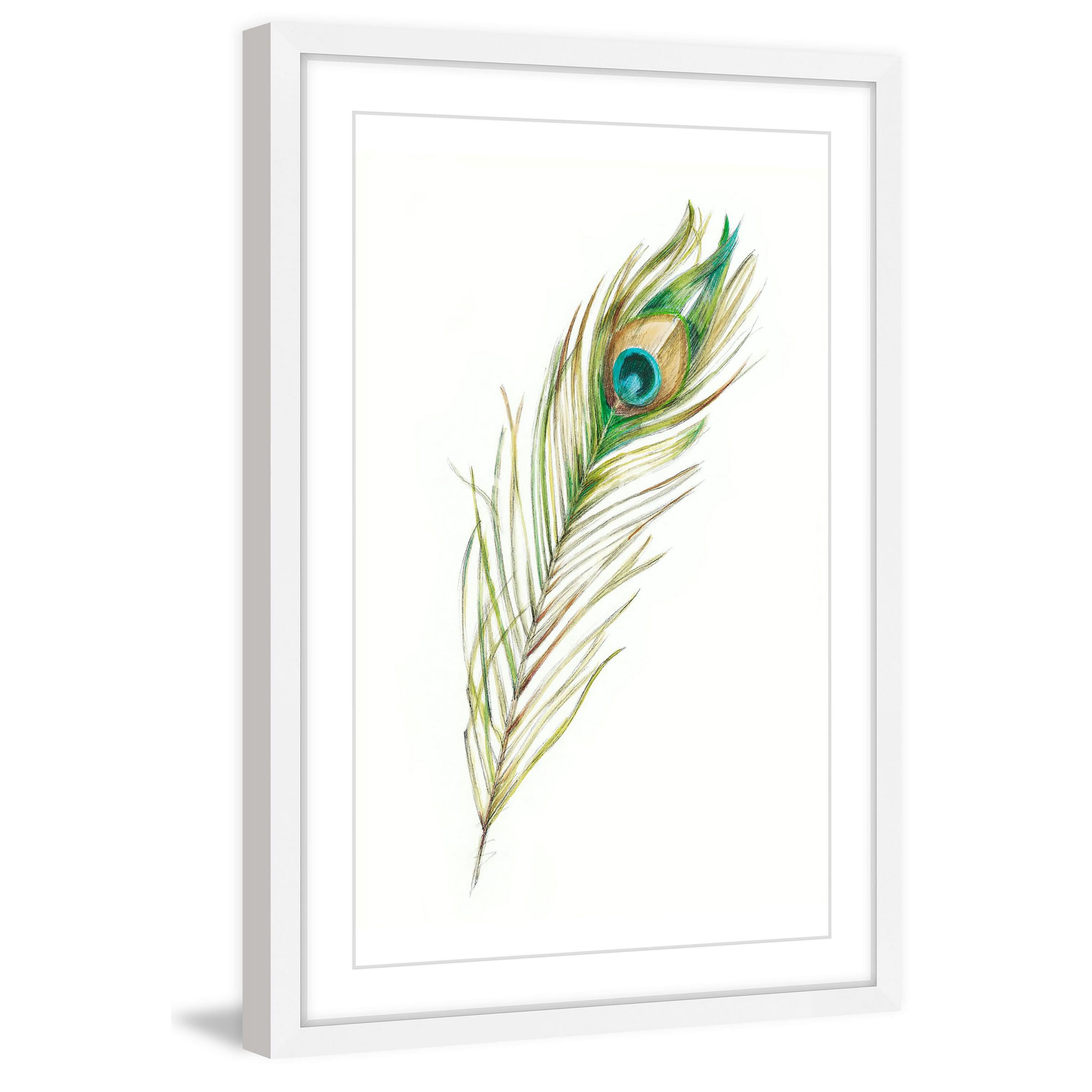 Marmont Hill "Feather Eye" Framed Painting Print