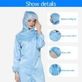 thumbnail image 4 of PENGXIANG Vêtements de Protection Réutilisables Anti-Poussière et Antistatiques avec Ouverture Frontale Zippée, 4 of 8