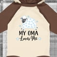 thumbnail image 4 of Inktastic My Oma Loves Me Baby Lamb Boys or Girls Long Sleeve Baby Bodysuit, 4 of 5