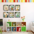 thumbnail image 2 of Cartoon Forest Animals Poster Canvas Monkey Lion Crocodile Wall Art Poster Giraffe Elephant Cheetah Print Poster for Nursery Classroom Playroom Wall Decoration Unframed Set of 6, 2 of 6