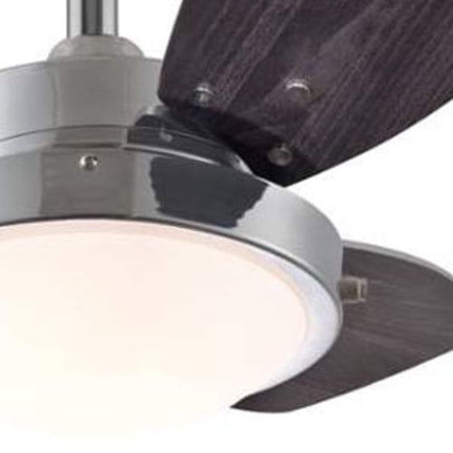 7876300 30 Chrome 3 Blade Reversible Ceiling Fan With Light Chrome 3 Blade Reversible Ceiling Fan