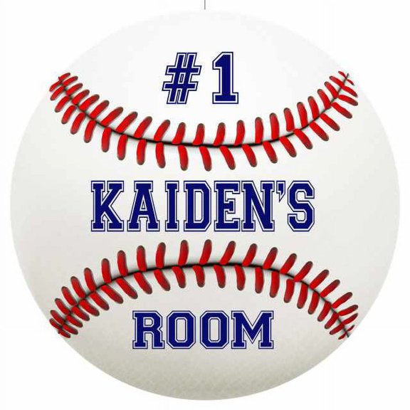 KAIDEN'S Bedroom 14" Round Metal Sign Boys Room Wall Decor Gift 100140030243