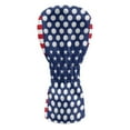 thumbnail image 2 of Yuyamidu American Flag Golf Head Covers Golf Ball Golf Club Head Cover for Driver Fairway Wood Hybrid, Waterproof Leather, 2 of 8