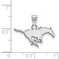 thumbnail image 2 of 14k White Gold LogoArt Southern Methodist University Mustang Small Pendant Q4W002SMU, 2 of 3