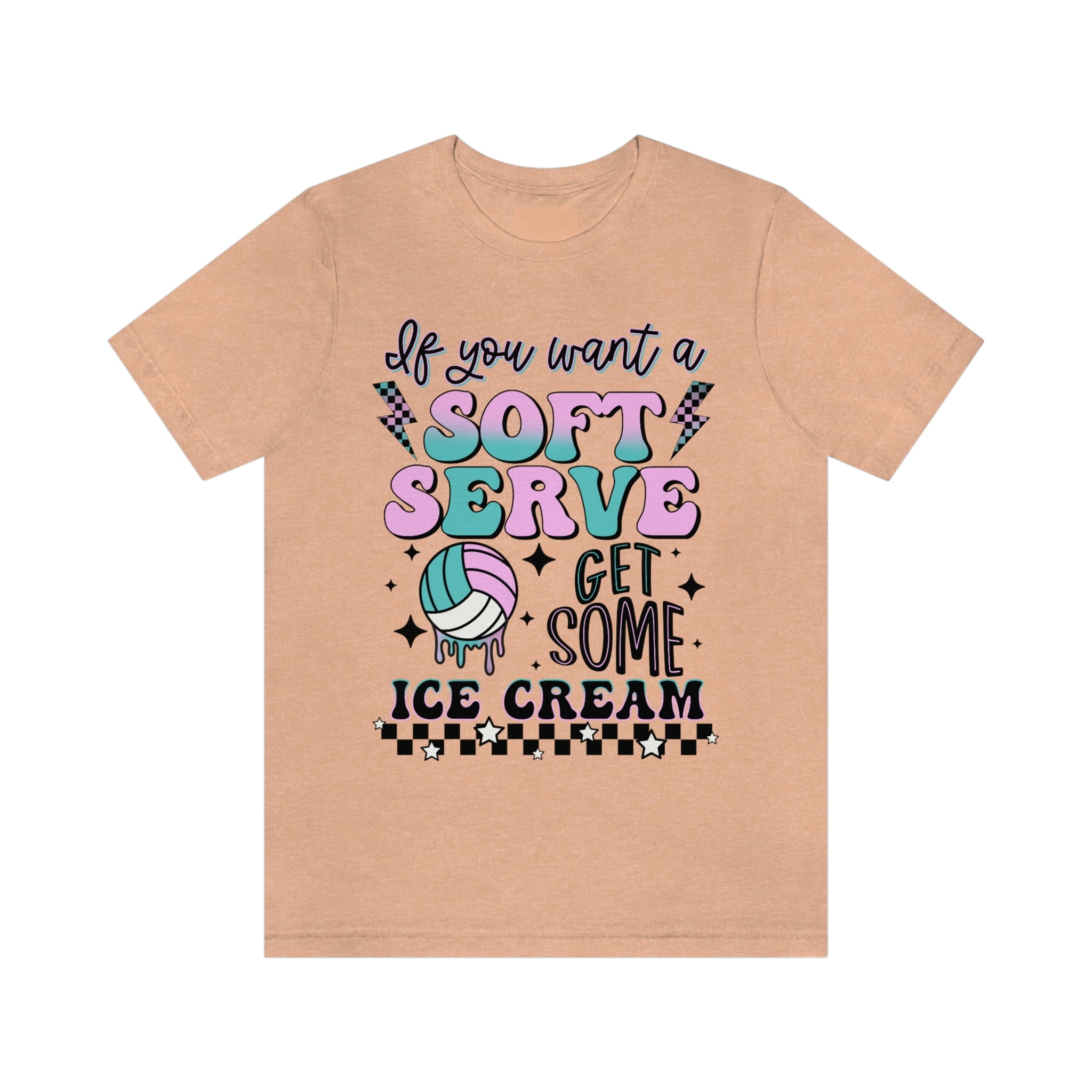 Volleyball Soft Serve Sport Themed Gender Neutral T shirt Walmart volleyball-soft-serve-sport-themed-gender-neutral-t-shirt-walmart