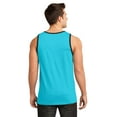 thumbnail image 2 of District Young Mens Cotton Ringer Tank DT1500-4XL (Aquamarine/ Black), 2 of 5