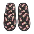 thumbnail image 2 of KLL Popcorn Slippers for Women Men House Slip on Indoor Outdoor Bedroom Furry Fleece Lined Ladies Comfy Anti-Skid Rubber Hard Sole-Medium, 2 of 8
