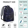 thumbnail image 4 of Geometric Science Students Backpack Scientific Knowledge Educational Wall School Bag with Chemistry Physics Biology Pattern, Lightweight and Adjustable Strap, 4 of 5