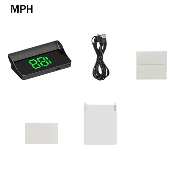 Head Up Display Car GPS Digital Speedometer Windshield Speedometer Projector, USB Plug and Play, Automatic Brightness Adjustment, Large Font Display, Compact GPS Speed Projector