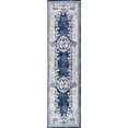 thumbnail image 3 of JONATHAN Y MODERN PERSIAN 2 x 8 Runner Rug, Rosalia Cottage Medallion - Ivory/Navy, MDP401A-28, 3 of 8