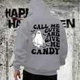 thumbnail image 2 of Hoodies for Men Casual Halloween Ghost Print Pullover Warm Long Sleeve Comfortable Hooded Sweatshirt Fall Winter Streetwear Loose Sweatshirts for Men Grey XXL, 2 of 4