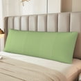 thumbnail image 6 of Picia Green Gingham Body Pillow Cover - Super Soft Microfiber 20x54 Body Pillow Case - Envelope Closure, Wrinkle, Stain Resistant Body Pillow Cover,Elegant Bedding, 6 of 8