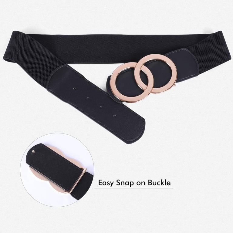 Women Stretchy Wide Waist Belts, Ladies Elastic Belt for  display picture 3