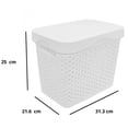 thumbnail image 4 of Set de 4 Cajas Organizadoras del Hogar IPP Plástico Blanco, 4 of 6