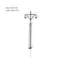 thumbnail image 4 of Model Railway Light Warm White Modes Miniature LED Lamppost Yard Micro Two-Heads Park Lamps Table Layout Decorations Black（Warm Light）, 4 of 7