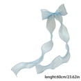 thumbnail image 3 of Sheer Organza Hair Bow Clips with 23.62 Inch Long Wavy Ribbon Tassels for Women Girls, Hair Accessories,Colour as Pictured, 3 of 8