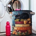 thumbnail image 7 of Quilted Laundry Basket with Handles, Cat Pattern Quilted Storage Basket, Large Soft Fabric Storage Hamper for Nursery, Bedroom, Laundry Room, 7 of 7