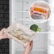 thumbnail image 4 of Estante de almacenamiento para frigorífico - Organizador desplegable con clips ajustables para frutas, verduras y condimentos, organizador de frigorífico que ahorra espacio, 4 of 5