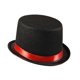 thumbnail image 4 of negro Sombrero de disfraz gótico Fedoras para club Cosplay Fiestas temáticas Festival, 4 of 8