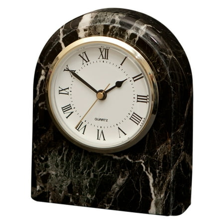 - Polaris Clock - Black Zebra Marble