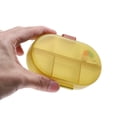 thumbnail image 6 of Unique Bargains 1 Pc 8 Grids Flip Up Double Layer Pill Case Lightweight for Travel Clear Yellow, 6 of 6